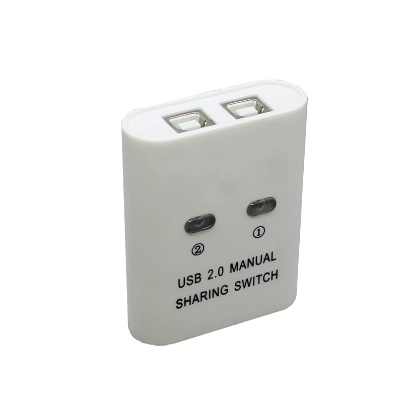  USB 2-port printer switch sharer manual usb switcher 2 in 1 out splitter U disk USB keyboard mouse 