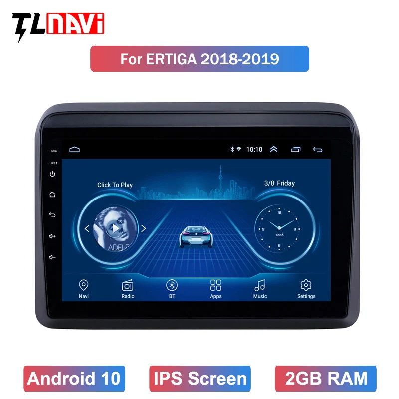Автомобильная аудиосистема IPS Android 10 для 1Suzuki Ertiga Maruti 2018 + автомобильная GPS