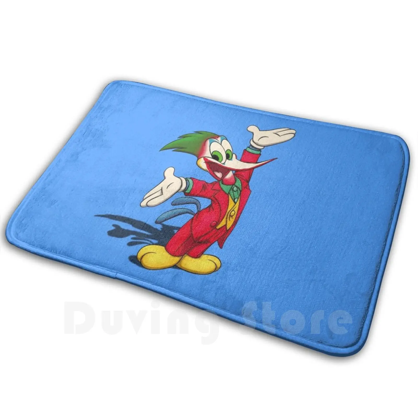 Woody Woodjoker Mat Tappeto Tappeto Tappetini Antiscivolo Camera Da Letto Legno Legnoso Picchio Joker Cartoon Animated Animation Bird Crazy