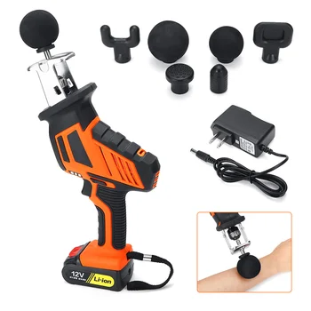 

6 Heads Muscle Massage Gunn Cordless Percussive Vibration Therapy Tissue Massager Sport Therapy Massager 2000mAh 3000r/min