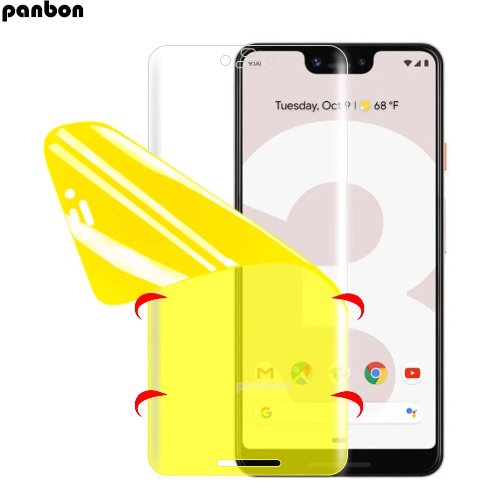 Мягкая нано-Гидрогелевая пленка из ТПУ для Google Pixel 3xl 2xl 3 2 защита экрана размера XL