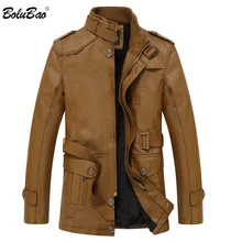 BOLUBAO, мужские повседневные кожаные куртки, зимняя мужская мода, высокое качество, искусственная кожа, куртка, пальто, мужские кожаные куртки, пальто