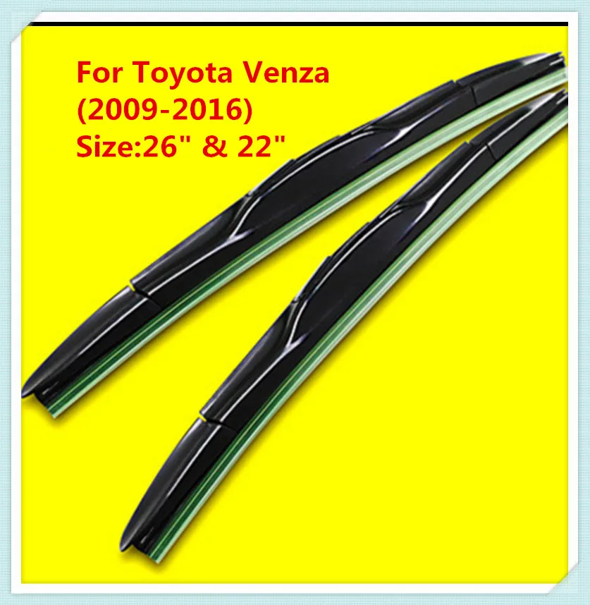 3 Section Rubber windshield wiper Blade For For Toyota Venza (2009 2016