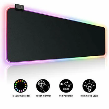 

RGB Gaming Mouse Pad Large Mouse Pad Gamer LED Computer Mouse Keyboard Mat with Backlight New Arrival