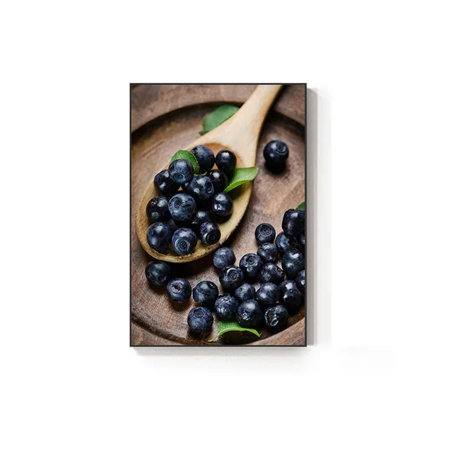 Coffee-Beans-Fruit-Blueberry-Canvas-Painting-High-Tea-Posters-n-Prints-Wall-Art-Pictures-for-Cafe.jpg_640x640