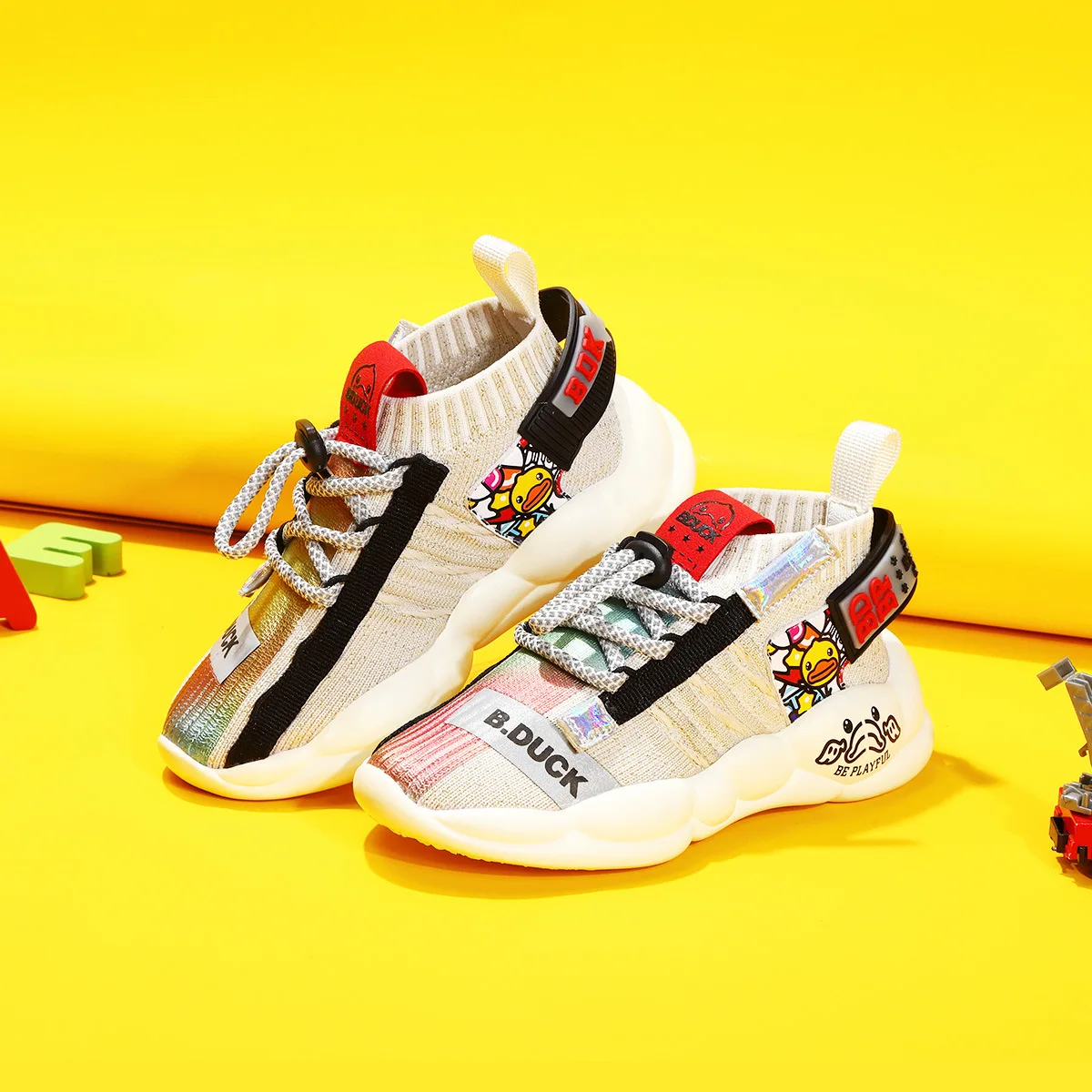 

B. Duck Small Yellow Duck Spring And Autumn Slip-on Fashion Cool Versatile BOY'S Shoes BOY'S Children Casual Shoes