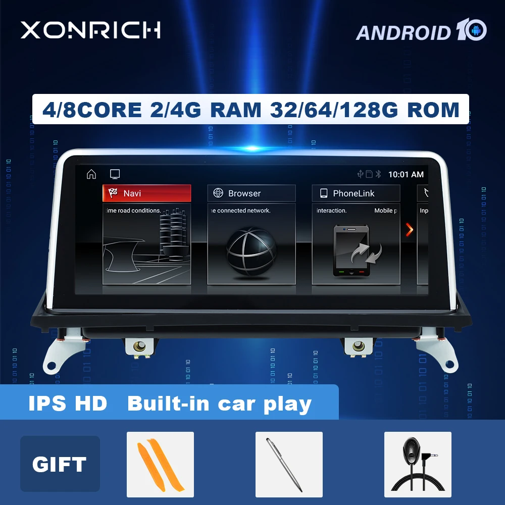 Автомагнитола IPS на Android 10 0 для BMW X5 E70 X6 E71 2007 2013 г. оригинальная GPS навигация CCC или