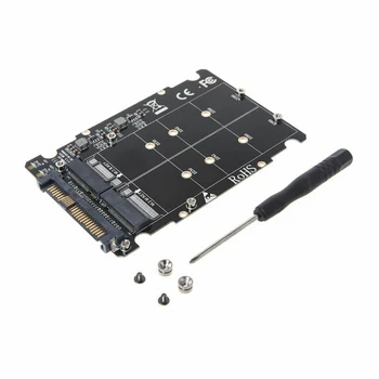 

2 In1 M.2 NVMe SATA-Bus NGFF SSD To PCI-e U.2 SFF-8639 Adapter PCIe M2 Converter Riser Card