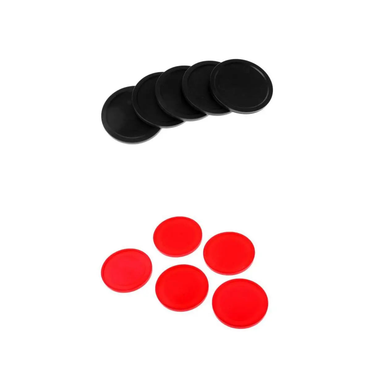 10 Pieces Replacement Air Hockey Table Pucks Black Red Puck Table Game Accessories