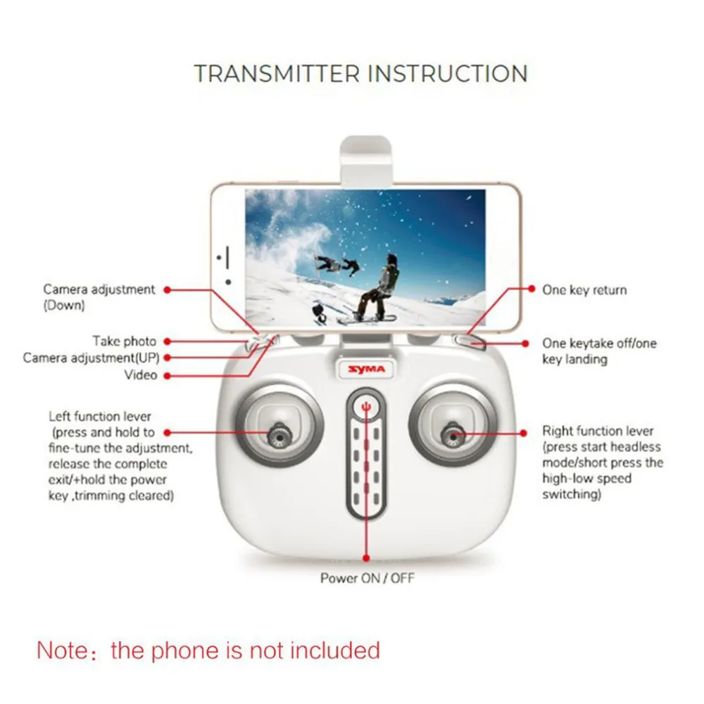 Syma X8PRO 2,4G gps позиционирование FPV RC Дрон Квадрокоптер с 720P HD Wifi регулируемая камера в режиме реального времени удержание высоты