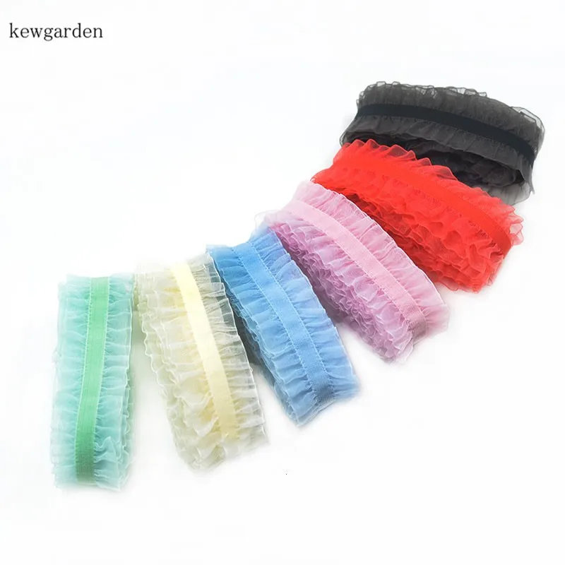 Kewgarden 25mm 1&quot Elasticity Velvet Organza Ribbon DIY Hairband Accessories Satin Ribbons Handmade Tape Packing Webbing 10 Yards | Дом и