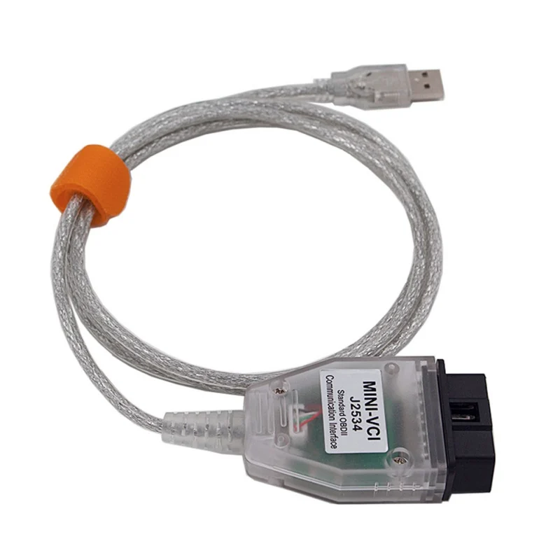 

MINI VCI Interface FOR TOYOTA TIS Techstream V13.00.022 MINI-VCI FT232RL Chip J2534 OBD2 Car Diagnostic Cable Test Line