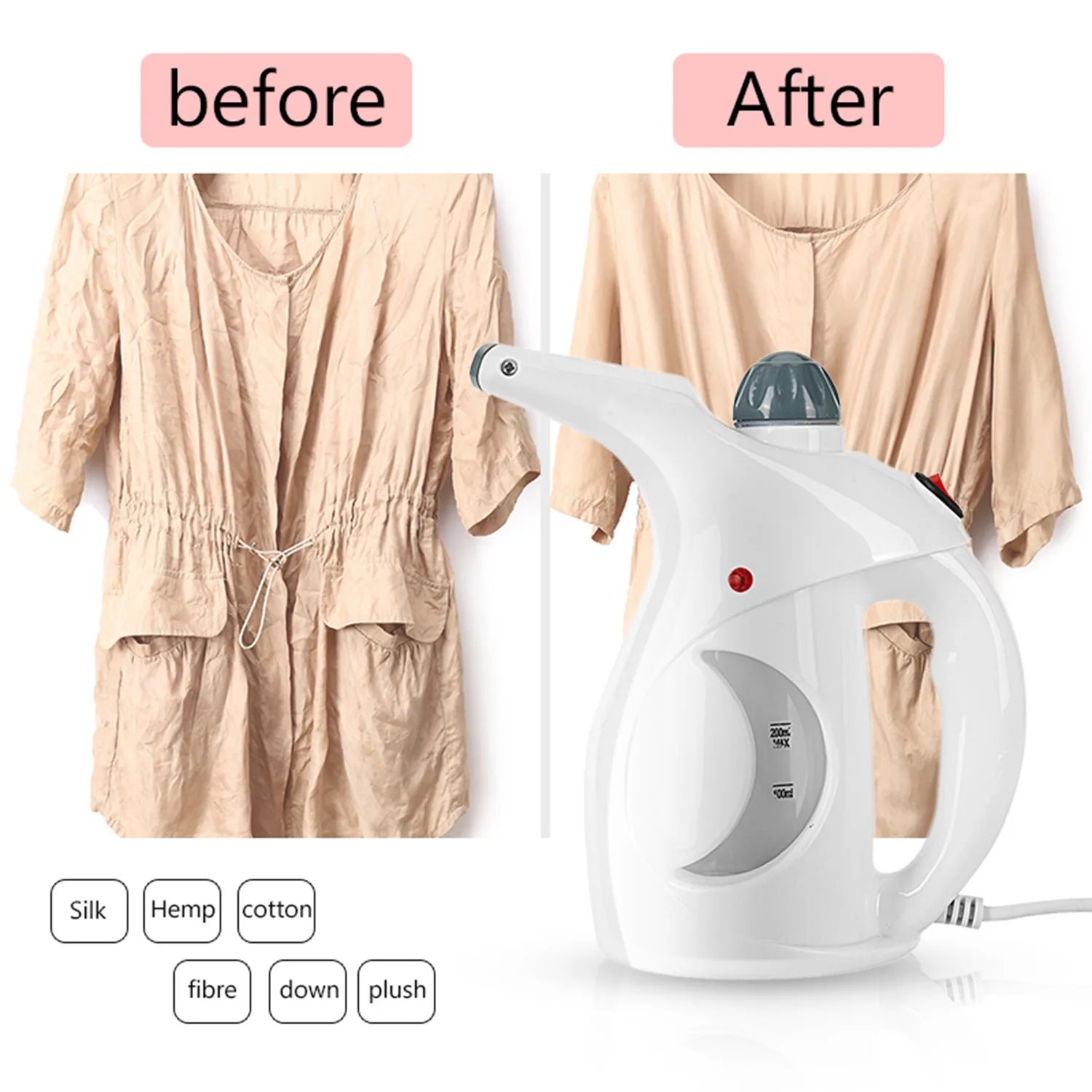 Popular Garment Steamer High-quality PP 200 ml Portable Clothes Iron Steamer Brush For Home Humidifier Facial Steamer Blue EU Pl