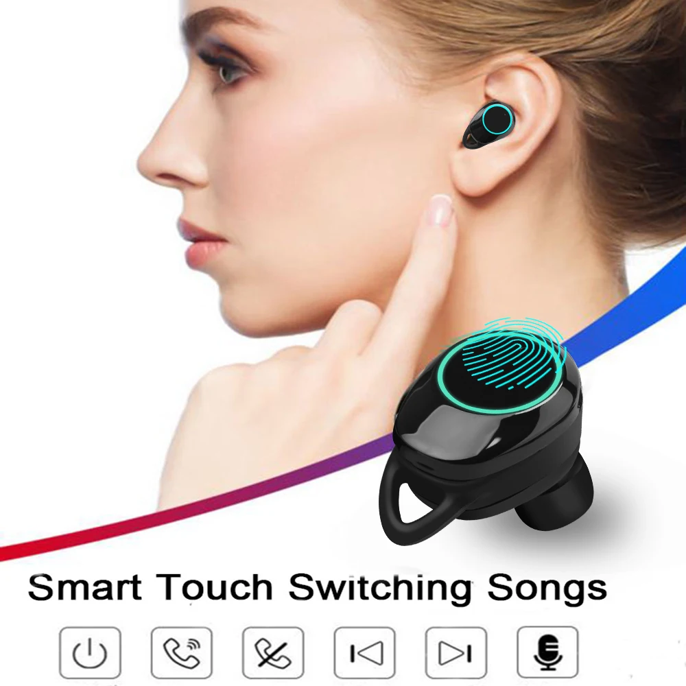 TWS стереонаушники G02 с поддержкой Bluetooth 5 0 и зарядным футляром на 4000 мА · ч|Наушники