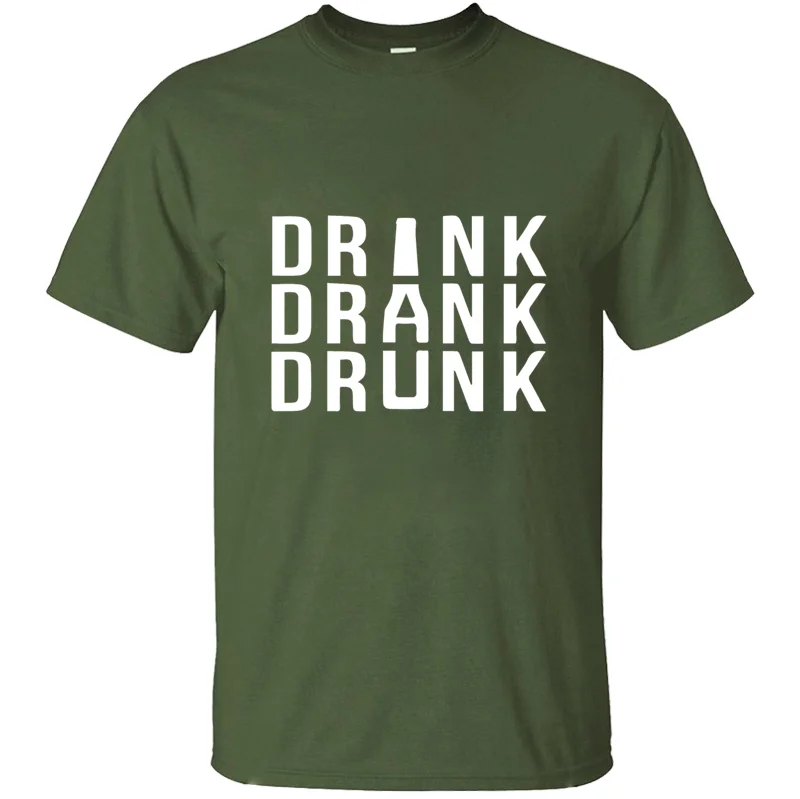 Дизайнерская футболка с надписью «Humor drink drunk» г. Семейная футболка унисекс больших размеров S~ 5xl хлопковая Футболка с круглым воротником