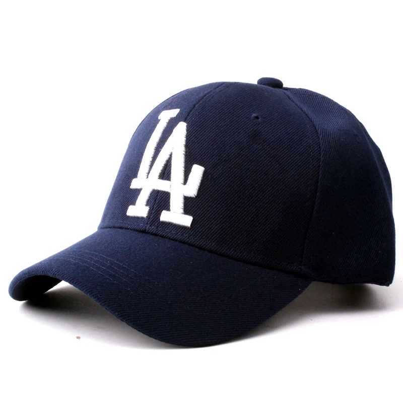 Blue Женская и Мужская бейсболка LA Dodgers, Бейсболка унисекс, бейсболка с вышитыми буквами, летняя уличная Регулируемая Кепка в стиле хип-хоп, Casquette TG0001 - Цвет: Blue
