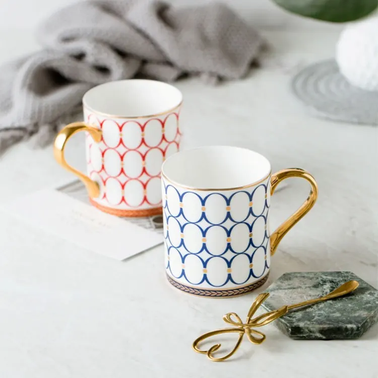 

Ins Wind Northern Europe Trace A Design In Gold Light Luxurious Ceramics Marc Cup England Wind Gift Cup Afternoon Teacup You
