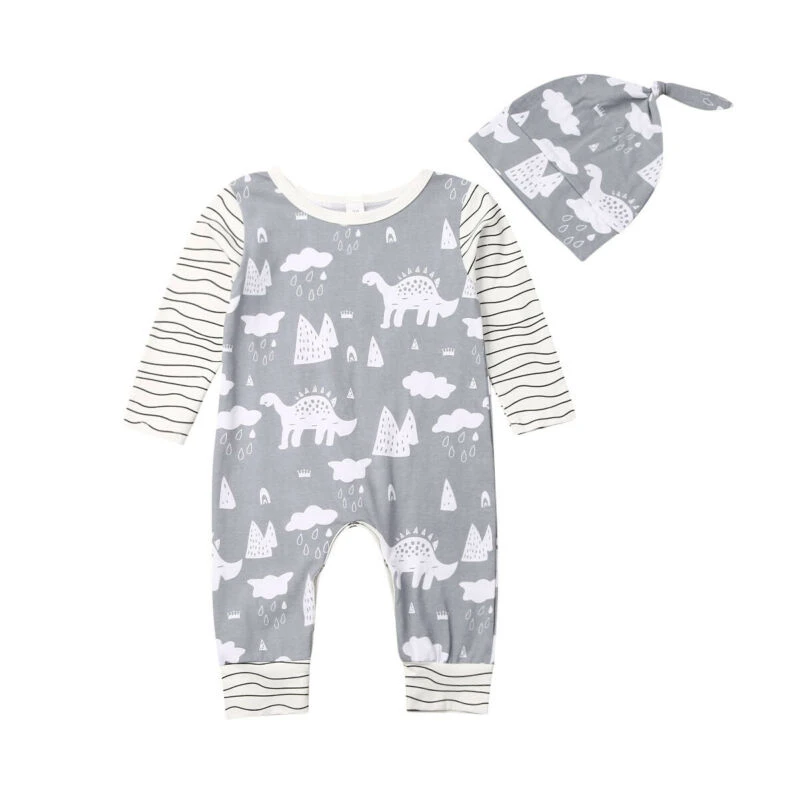 dinosaur romper baby girl