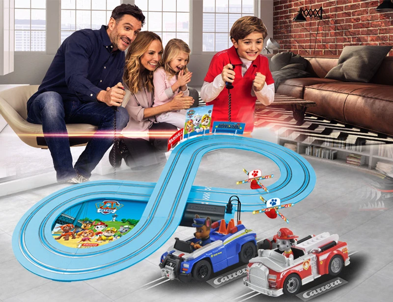 Paw patrol Carrera сотрудничество Электрический Железнодорожный вагон детские игрушки для мальчиков автомобиль мультфильм игрушка подарок