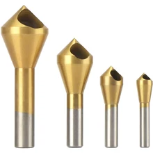

4pcs Set 2-5-10-15-20 Titanium Countersink Deburring Drill Taper Hole Cutter Steel/Aluminum Countersunk Head Chamfering Tools