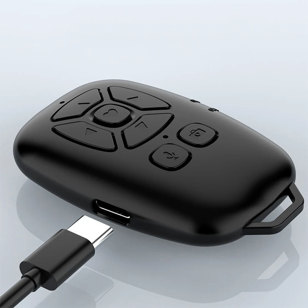 Selfie Camera Shutter Release Bluetooth-compatible Remote Control Button Wireless Controller for Phone E-book Turn Page