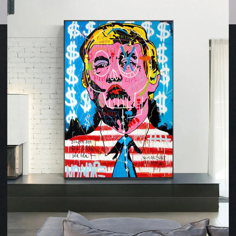 Modern Canvas Poster Painting Street Art Pictures Graffiti Art Painitngs on The Wall Art Posters and Prints Home Decoration