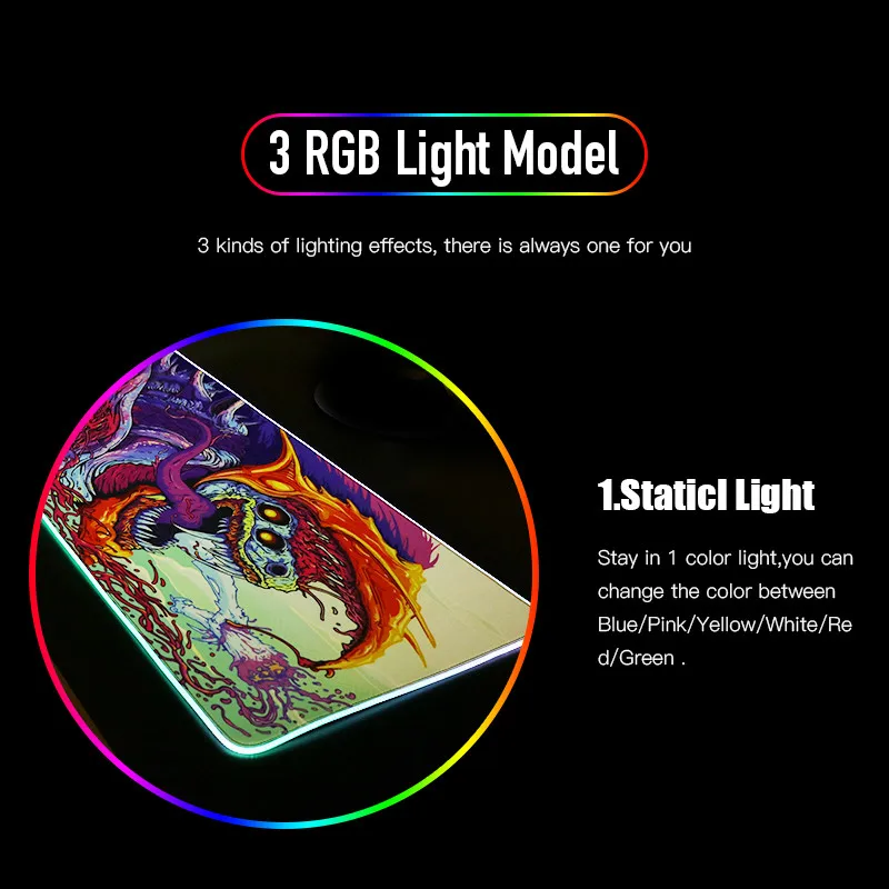 Mouse Pad Gaming XXL RGB con Diseño de Póker Negro Hb1c5bfa2365b415988d07f0d52b603b9b