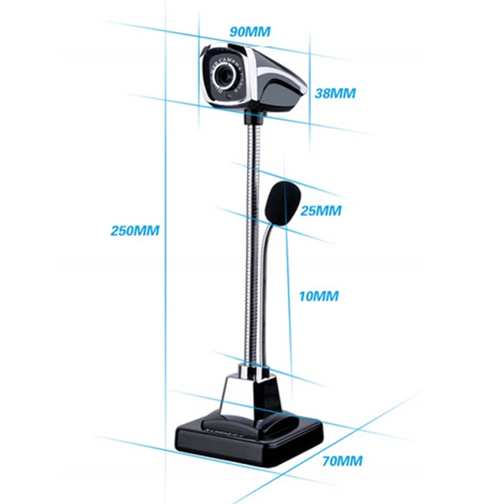 Новая веб-камера с микрофоном USB высокой четкости HD веб-камера Веб-камера для Skype для Youtube компьютера ПК ноутбука камера для ноутбука