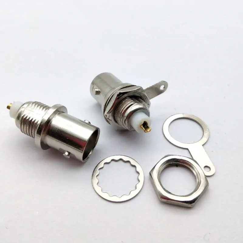 100 pcs Copper RF Coaxial Q9 BNC Female Connectors Chassis Panel Mount Monitor Accessories Suit For Communications Equipment 100 pcs Copper RF Coaxial Q9 BNC Female Connectors Chassis Panel Mount Monitor Accessories Suit For Communications Equipment