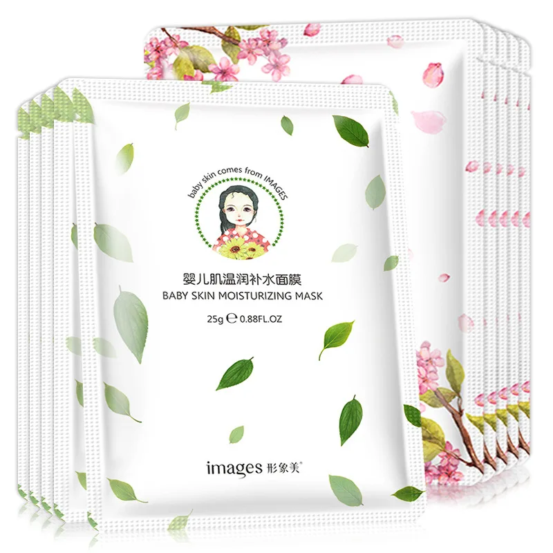 

IMAGES Skin Care Peach Blossom Plant Facial Mask Moisturizing Oil Control Blackhead Remover Wrapped Mask Face Masks Face Care