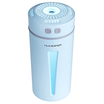 

Air Humidifier Essential Oil Diffuser With Led Night Light Usb Happy Cup Humidifiers Aroma Diffuser For Home Blue