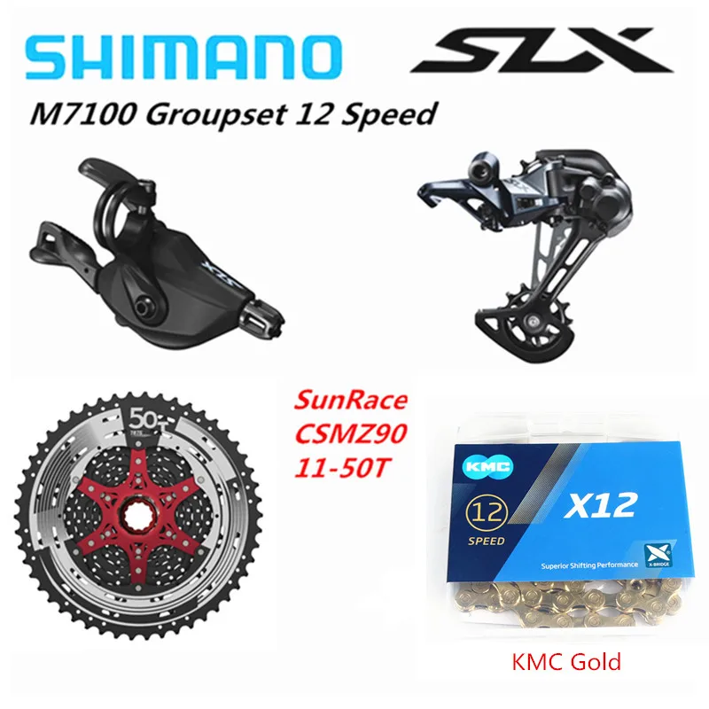 SHIMANO DEORE SLX M7100 Groupset MTB горный велосипед 1x12-Speed 11-50T SL+ RD+ CSMZ90+ KMCX12/CN-M7100 M7100 переключатель заднего хода