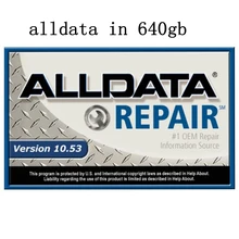 2020 alldata reparação automóvel alldata software de reparo 10.53v todo o software do carro de dados com suporte técnico para carros e caminhões em 640gb hdd