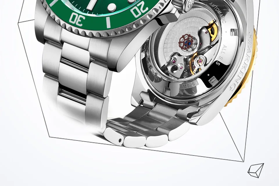 automático-data luminoso relógio de pulso rolexable