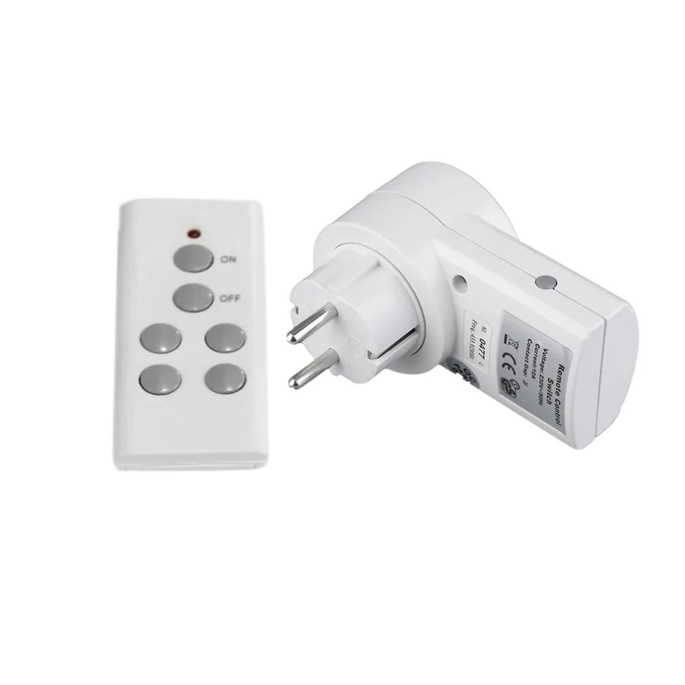 

230V 10A Wireless Remote Control Switch Socket Power Meter Home House Power Outlet Light Wattmeter Energy Meter EU Plug