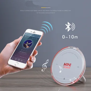 

Wireless Bluetooth Speaker Portable 6W Subwoofer Sound System Support FM Radio AUX TF USB Music Center Orateur for Computer 2.1