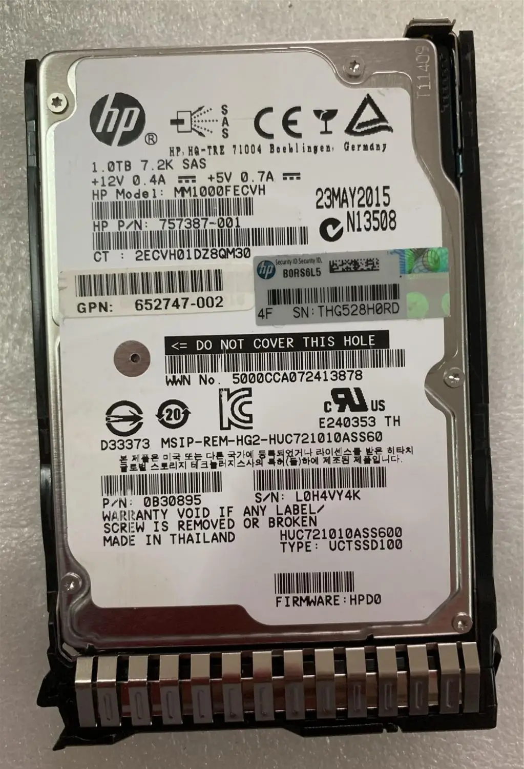 652749 B21 653954 001 1 ТБ 6G SAS 7 2 K rpm SFF (2 5 дюйма) SC|Компьютерные кабели и разъемы| |
