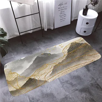 

landscape Pattern Kitchen Entrance Door Mat Anti-slip Floor Rug Bathroom Area Hallway Free Shipping