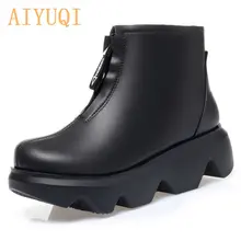 Aiyuqi/женская зимняя обувь; Ботинки на платформе; Новинка 2021