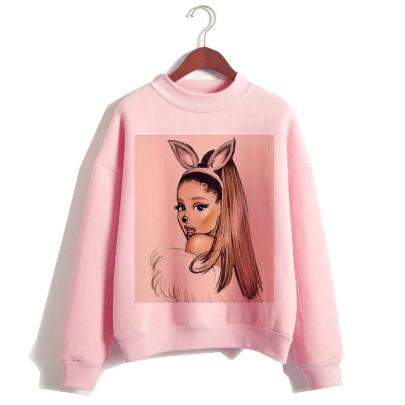 Ariana Grande/женские толстовки KPOP, модная одежда 90 s, Повседневная Толстовка, спасибо, следующий кавайный капюшон, уличная Женская одежда с капюшоном - Цвет: 442