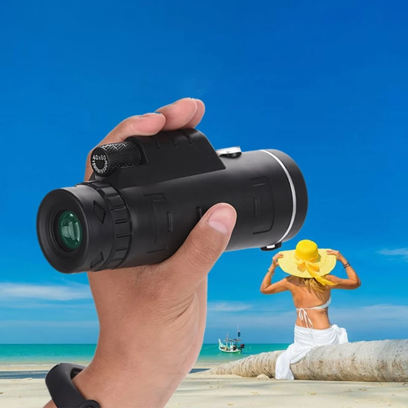 

40x60 Monocular Telescope with Universal Phone Mount and Tripod and Compass