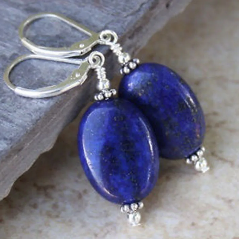 Lapis Lazuli Dangle Earrings, drop earrings,dangle earrings