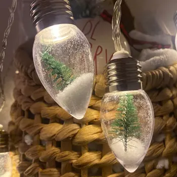 

Christmas Tree String Lights Snow Globe Light Indoor Outdoor Christmas Lights Christmas String Lights
