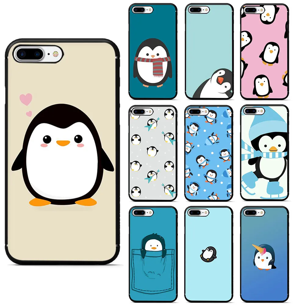 Милый силиконовый чехол из ТПУ с мультяшным пингвином для iPhone 12 Mini SE 2020 5 5s 6 6s 7 8 Plus