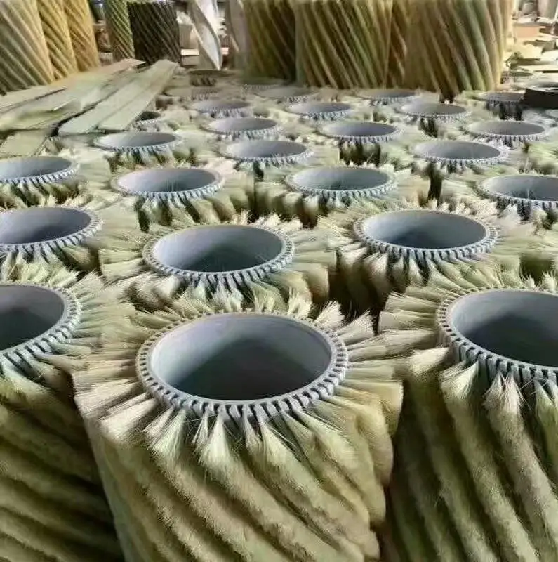 A single sanding machine roller brush roller brush polishing article sisal double belt strip brush manufacturers custom shipping