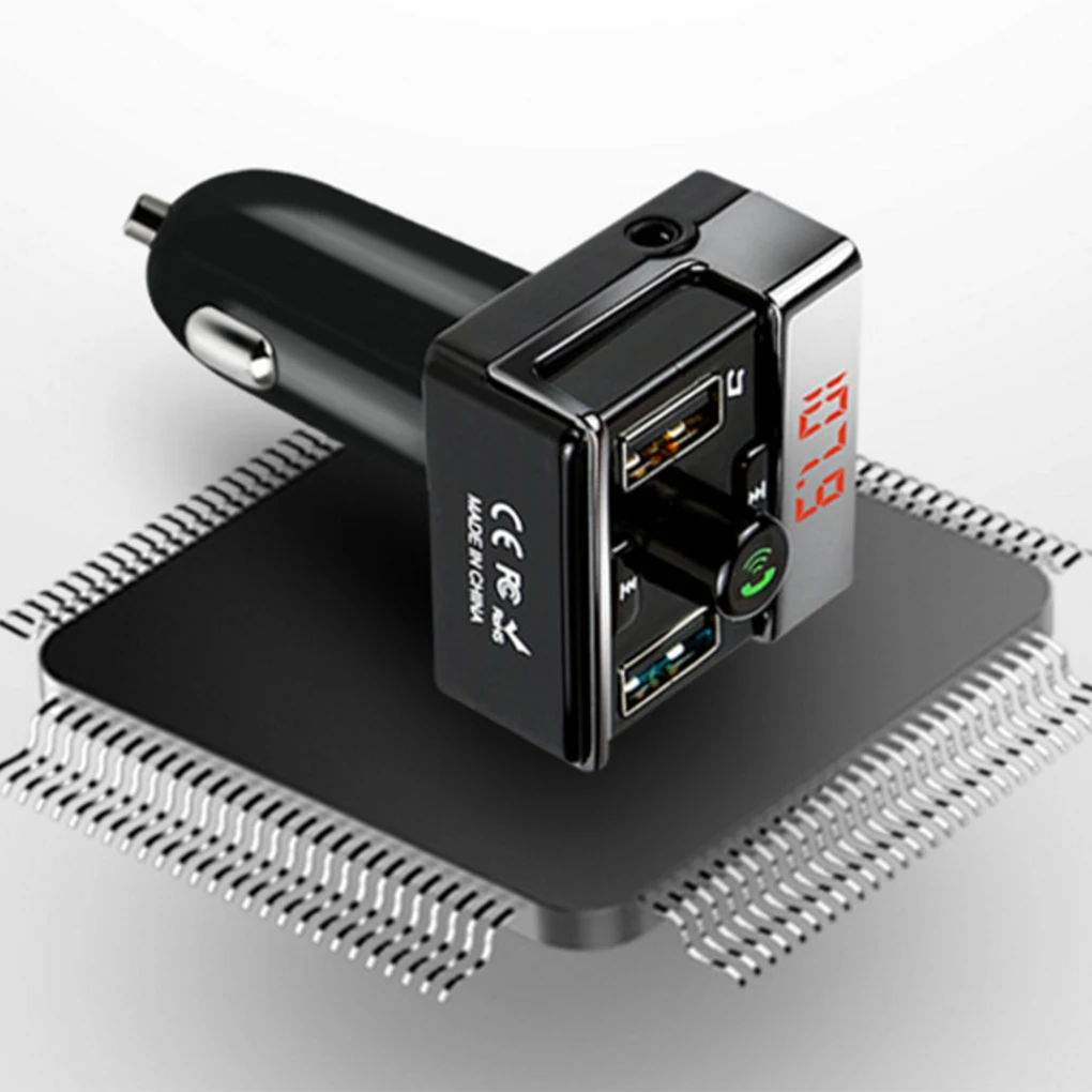 MP3-плеер беспроводной fm-передатчик Handsfree USB автомобильный Bluetooth двойной USB интерфейс MP3-плеер зарядное устройство
