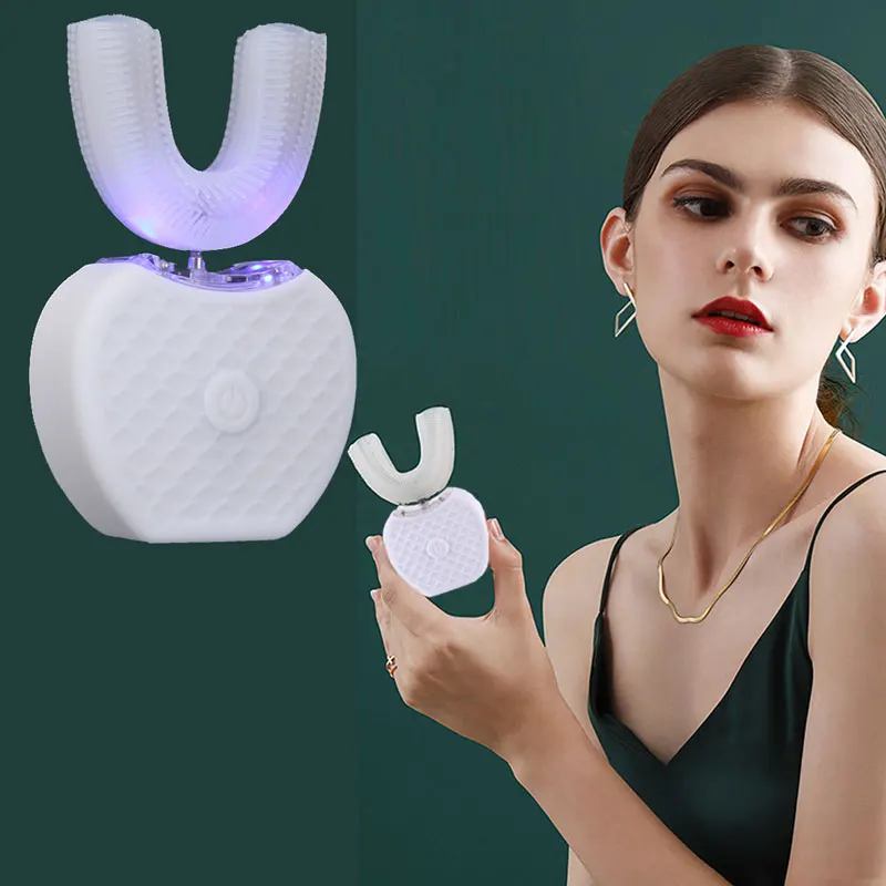 V White Automatic Electric Toothbrush 360 Degrees Ultrasonic Vibration Electric Teeth Brush Teeth Whitening Beauty Instrument V White Automatic Electric Toothbrush 360 Degrees Ultrasonic Vibration Electric Teeth Brush Teeth Whitening Beauty Instrument