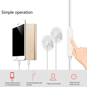 

Intelligent wire controlled massager Direct charge massage device for mobile phone Portable Massager Biological Physio Therapy