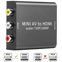 Onvian AV to HDMI Scaler Adapter 1080P CVBS AV RCA to HDMI Video Audio Converter Adapter Support PAL/NTSC for PC/TV/STB/VCR/DVD Onvian AV to HDMI Scaler Adapter 1080P CVBS AV RCA to HDMI Video Audio Converter Adapter Support PAL/NTSC for PC/TV/STB/VCR/DVD
