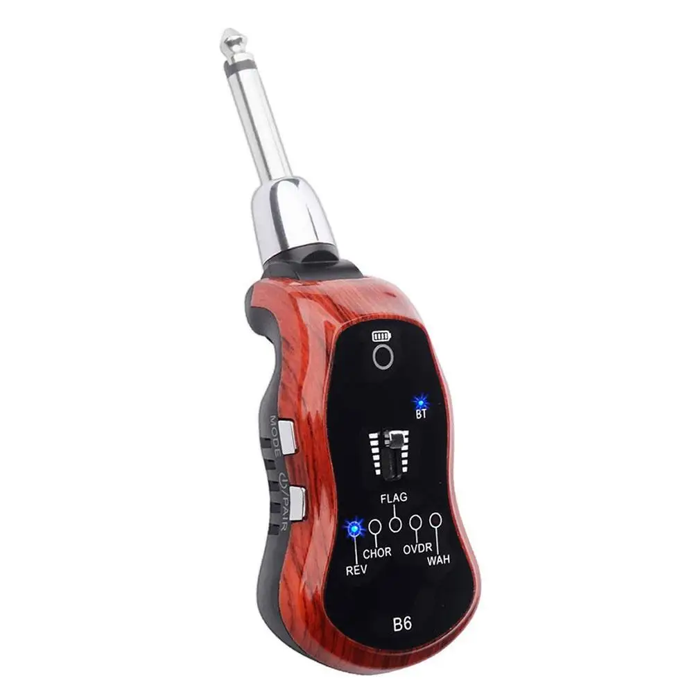 B6 Bluetooth Rechargeable Electric Guitar Earphone Mini Amplifier with 5 Effects